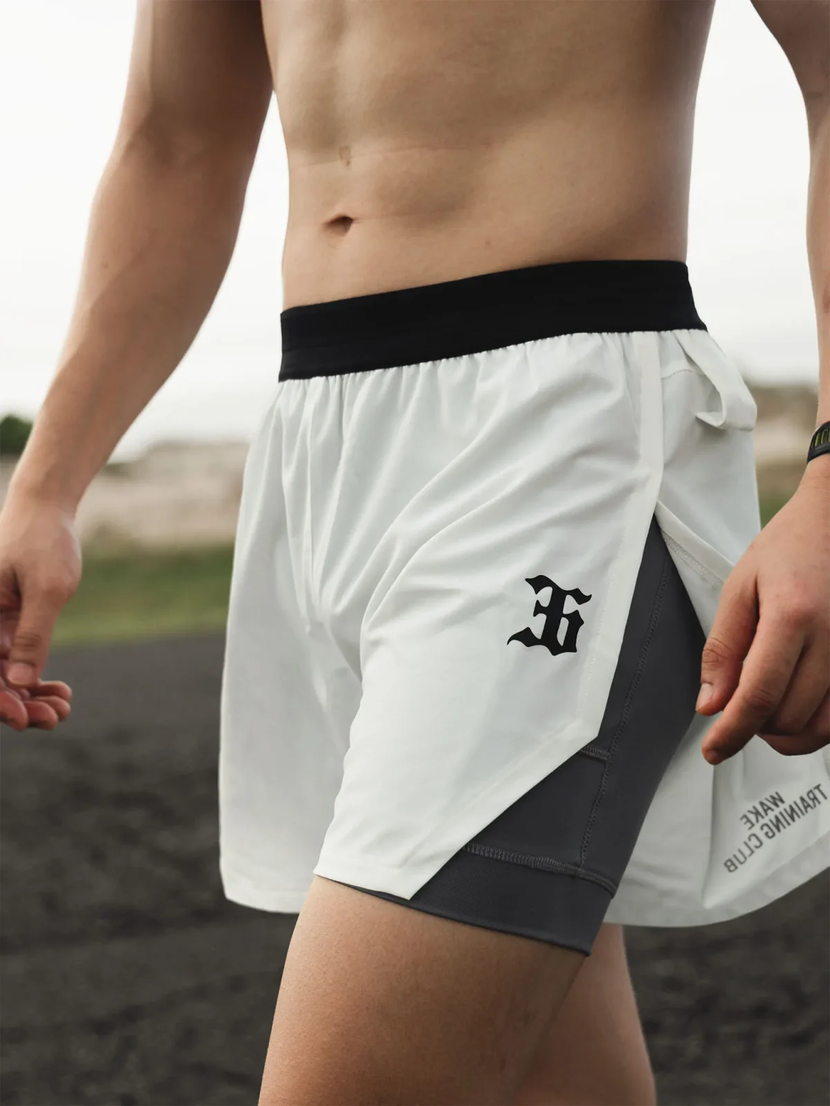 360 Training 2in1 v2 Shorts White