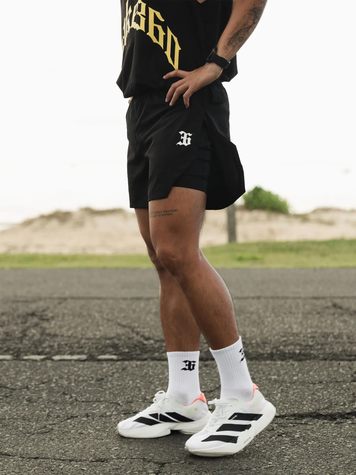 360 Training 2in1 v2 Shorts Black