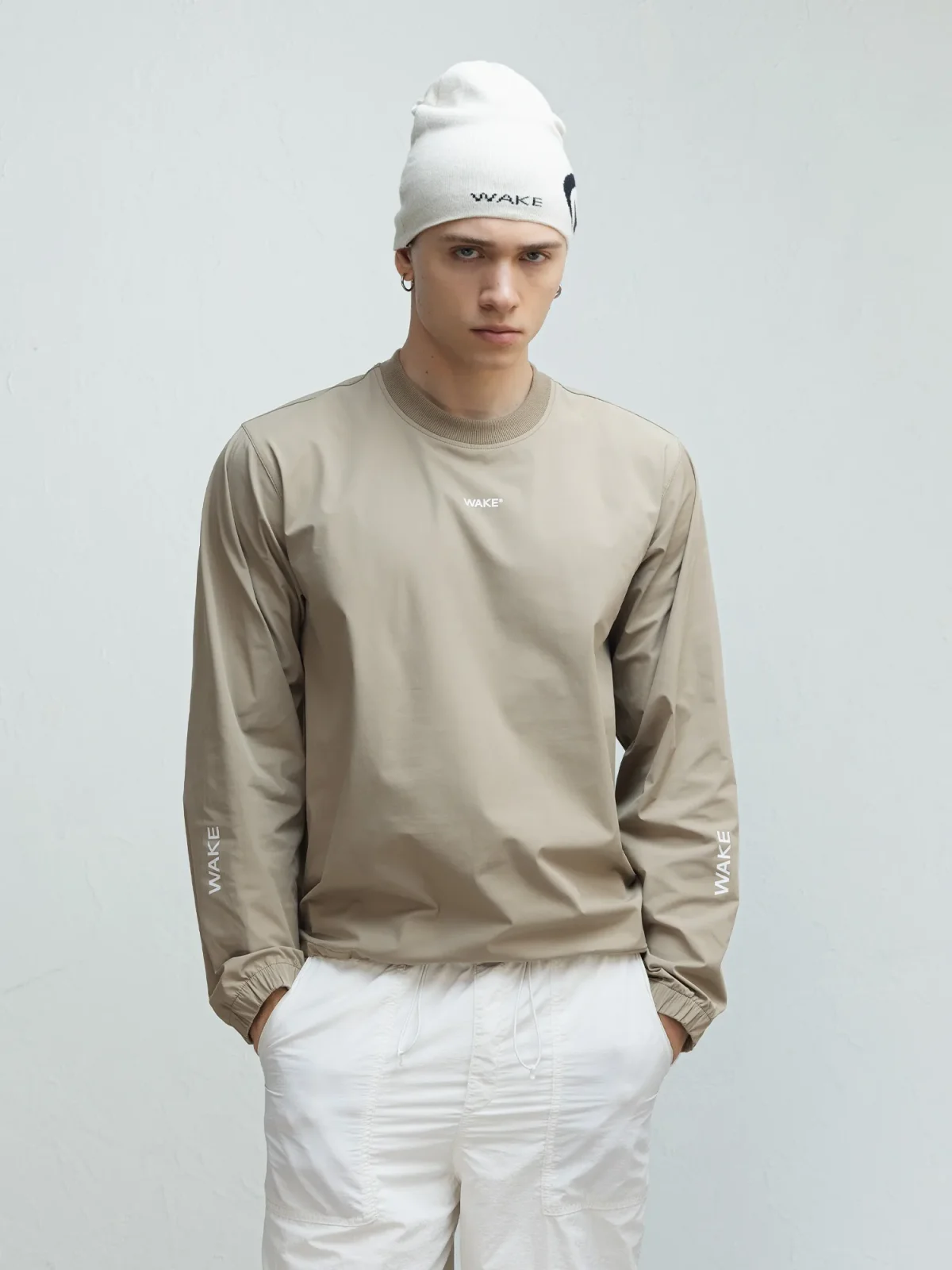 360 Nylon Sweater Beige