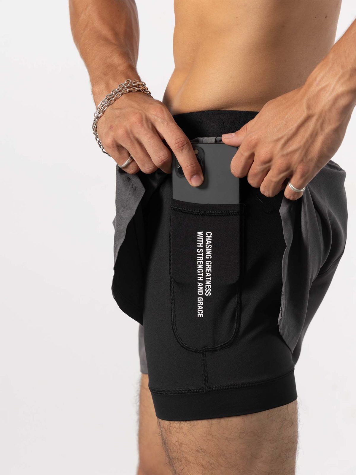360 Training 2in1 V2 Shorts Grey