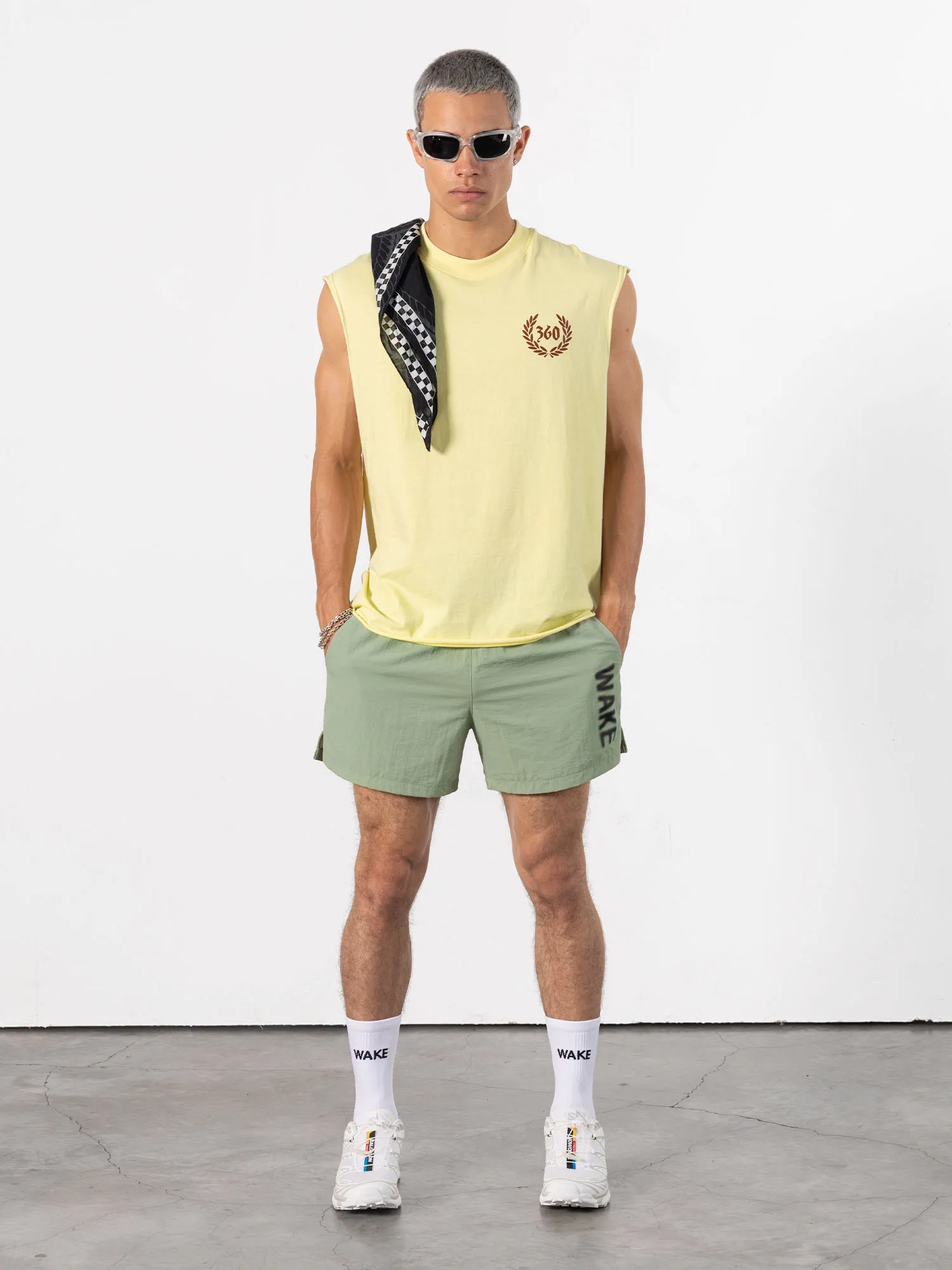 360 Nylon Short Olive- 6 360 Nylon Short Olive