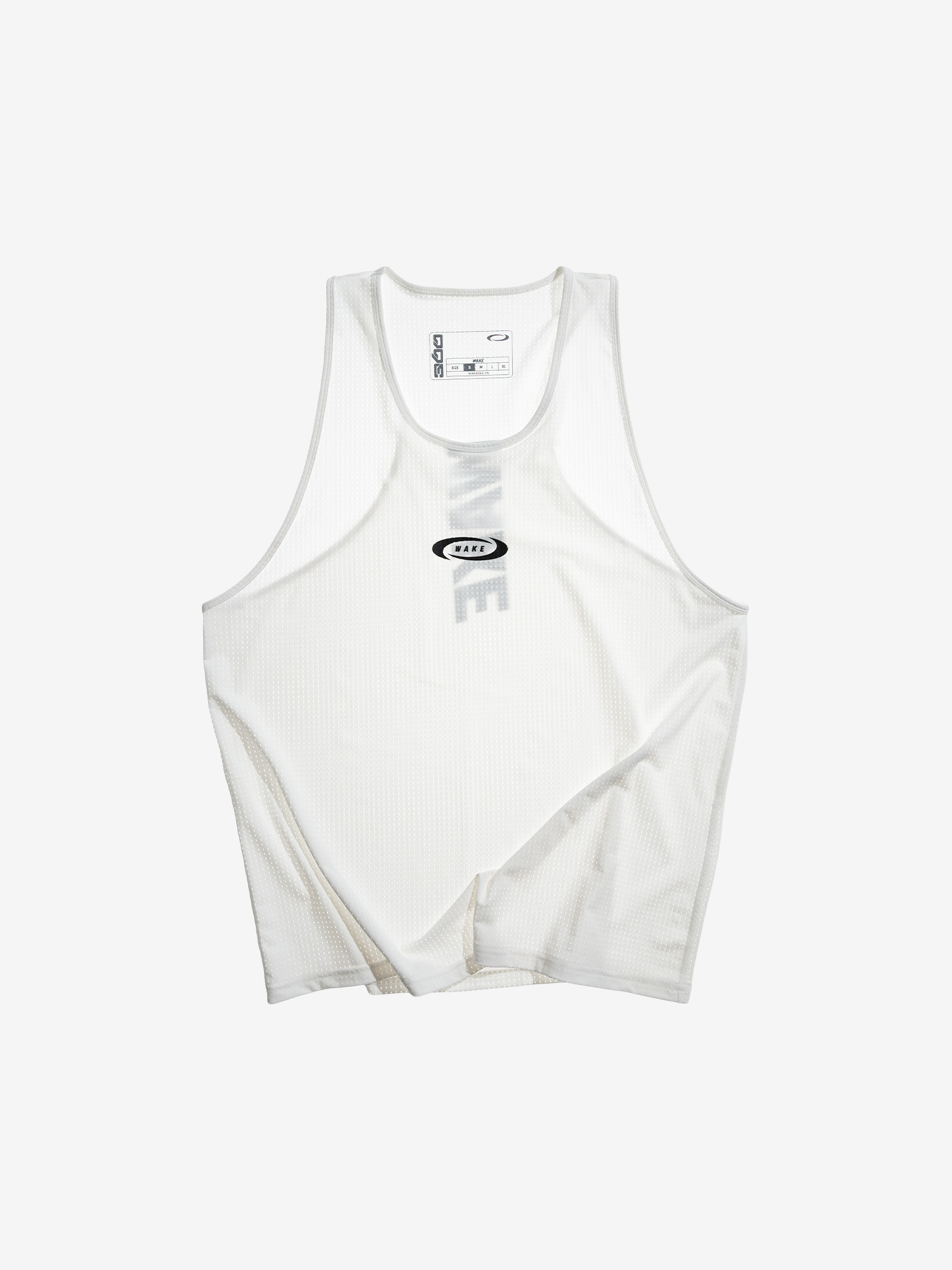 Training Mesh Singlet White- 3 Training Mesh Singlet White