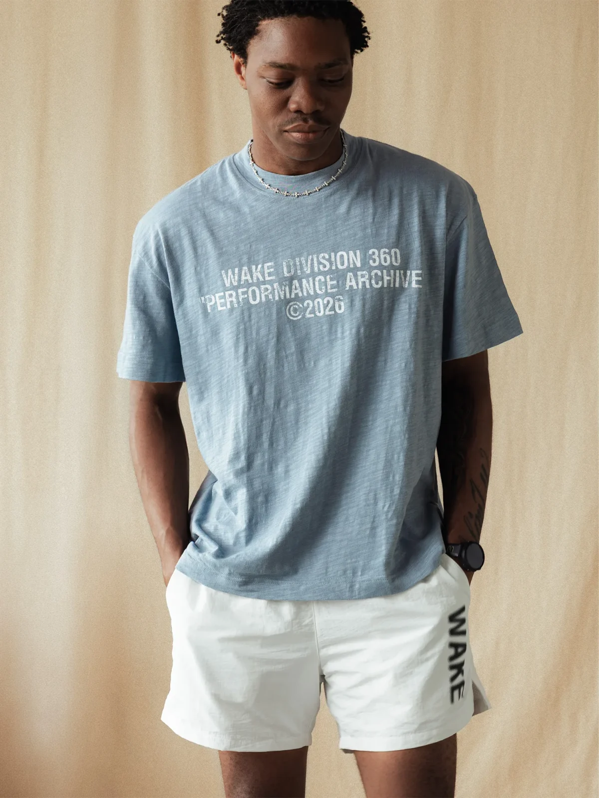 T-Shirt WakeDivision Wash Blue