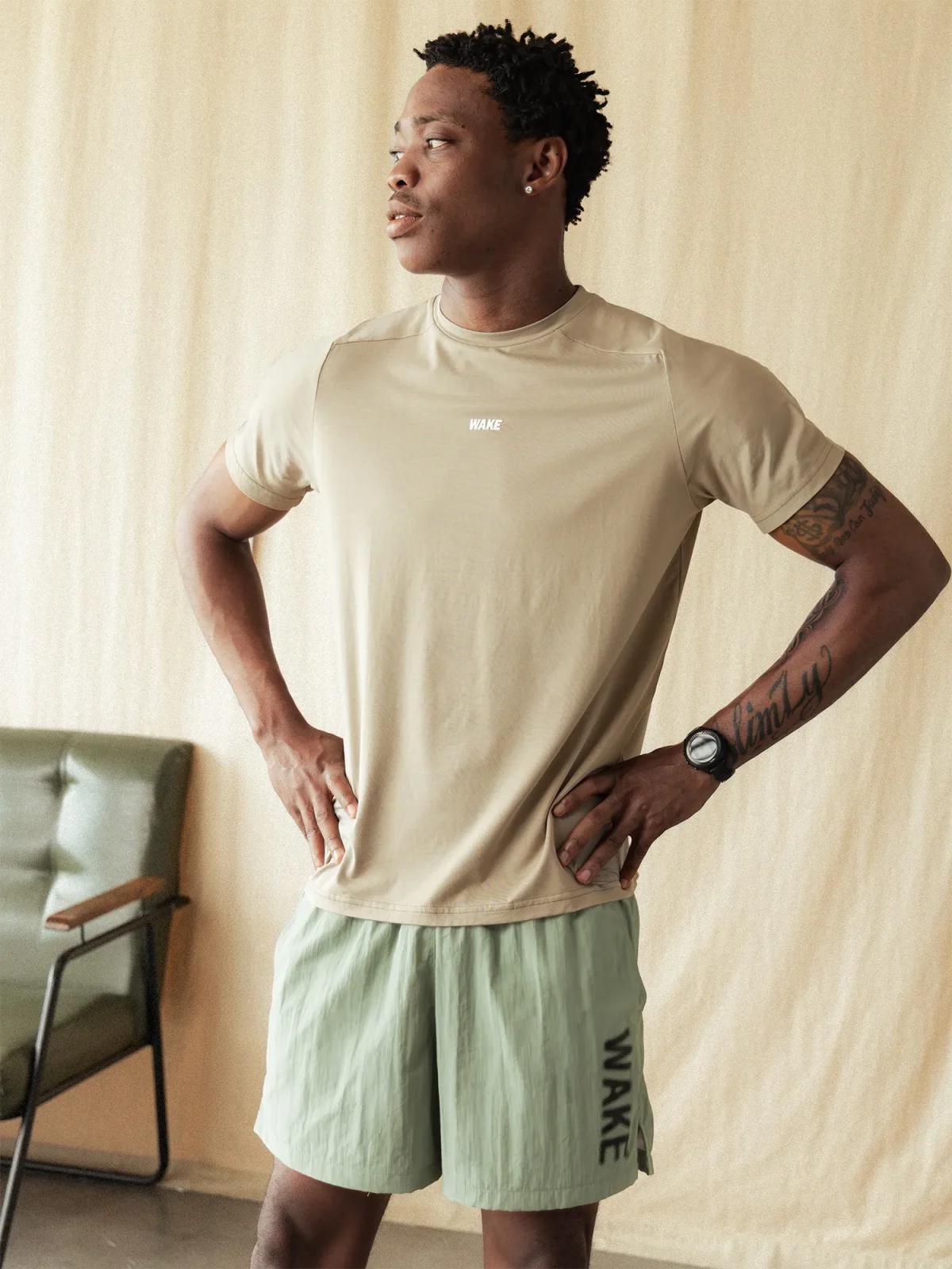 360 Fitness T-shirt Sand