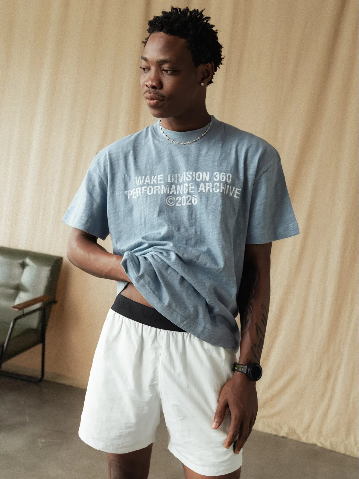 T-Shirt WakeDivision Wash Blue
