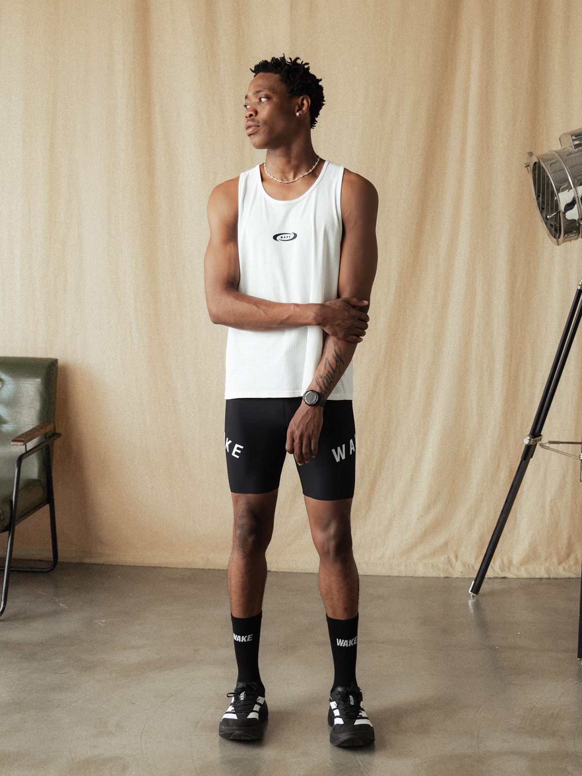 Training Mesh Singlet White- 13 Training Mesh Singlet White