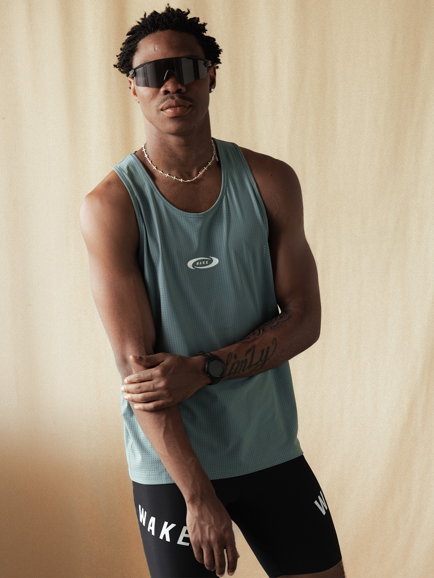 Training Mesh Singlet Mineral- 8 Training Mesh Singlet Mineral