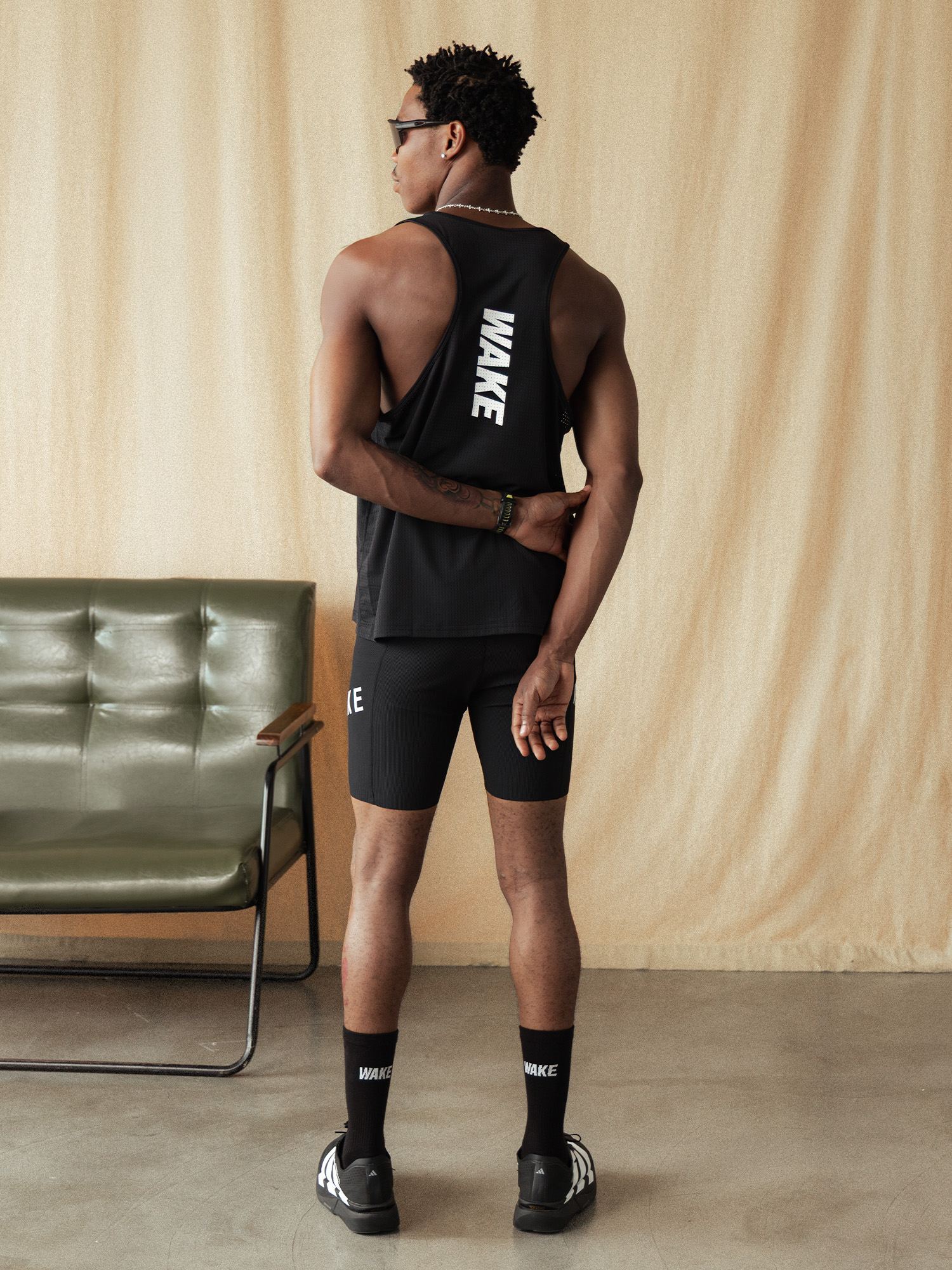 Training Mesh Singlet Black- 8 Training Mesh Singlet Black