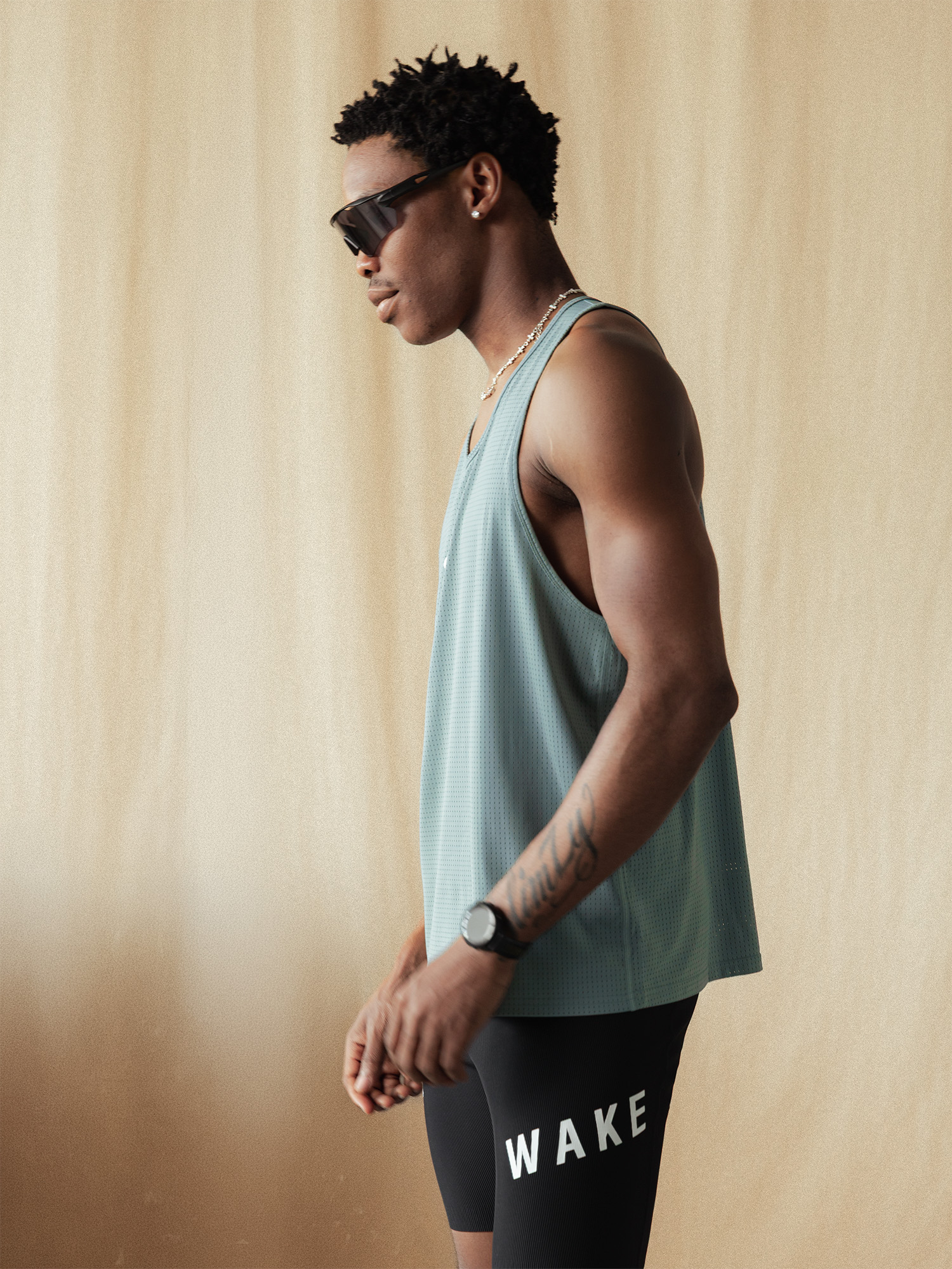 Training Mesh Singlet Mineral- 10 Training Mesh Singlet Mineral